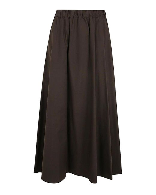 P.A.R.O.S.H. Brown Long Skirt With Elastic Band