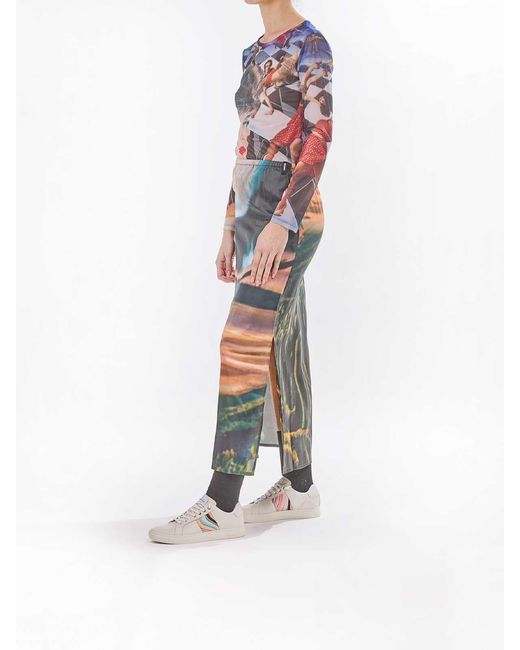 Sunnei Gray Long Skirt Annemarie