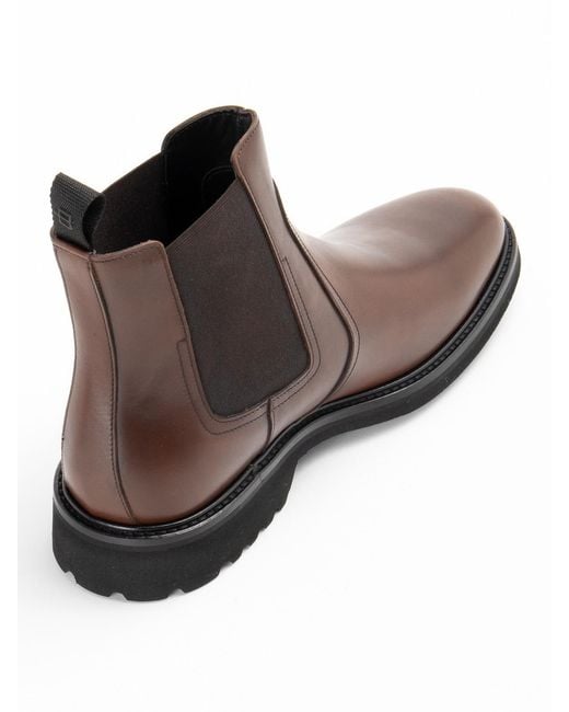 Baldinini Brown Leather Boots for men