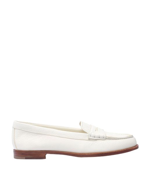 Church's White Loafers Round Toe Slip On