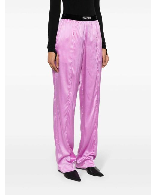 Tom Ford Pink Silk Trousers