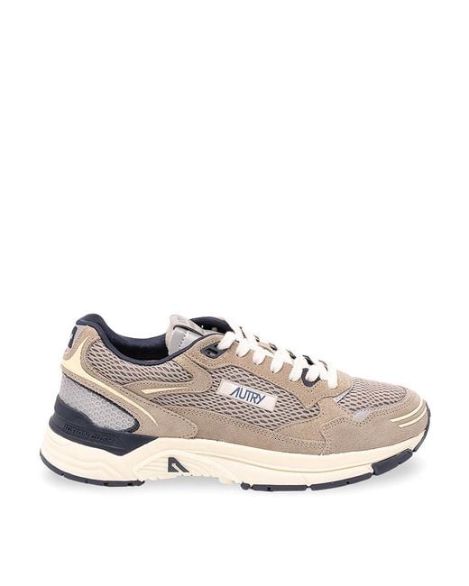 Autry White 'Hyperway' Low Sneakers for men