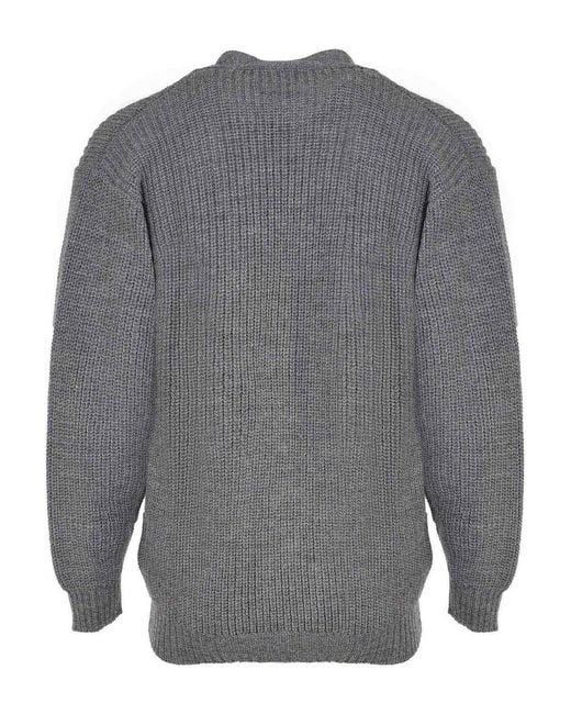 Amaranto Gray Amaranth Cardigan Made Of Wool for men