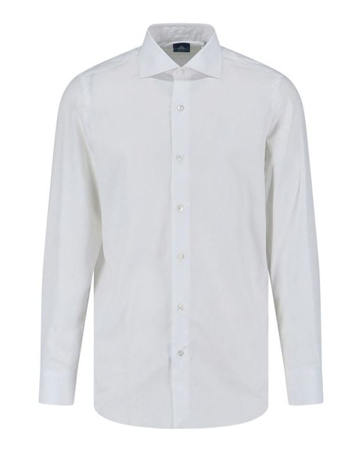 Finamore 1925 White Classic Shirt for men