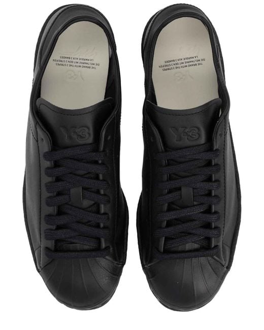 Y-3 Black Superstar Sneaker for men