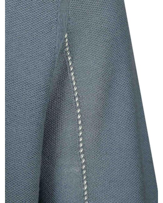 Paul Smith Blue Knitted Polo Shirt for men