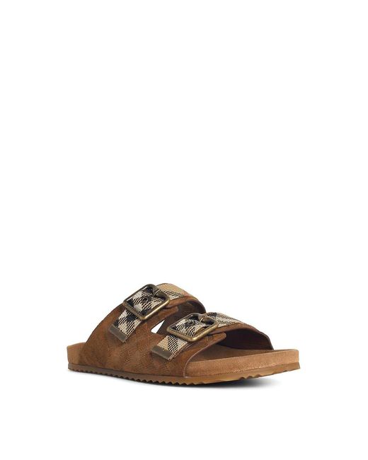 Burberry Brown Suede Slipper