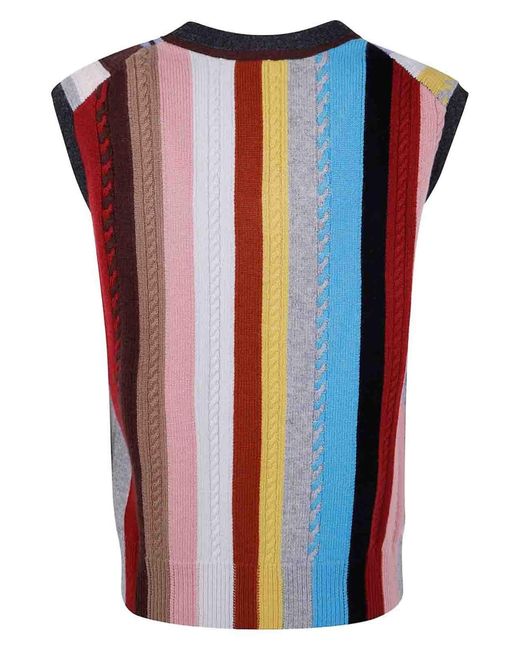 Paul Smith Blue Printed Top