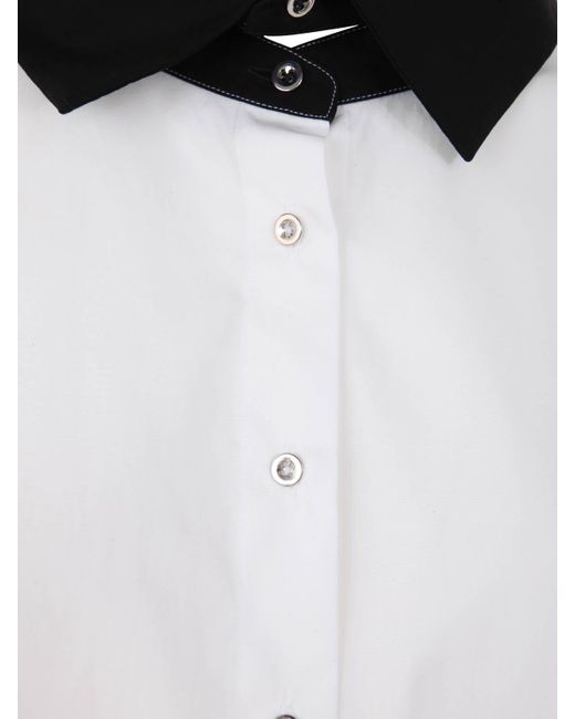 Marques'Almeida White Cuffed Shirt