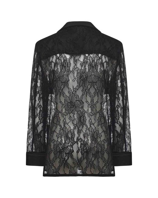 Pinko Black Lace And Satin Jacket