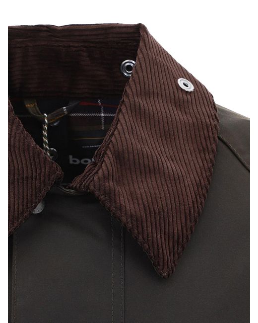 Barbour Black Beaufort Waxed Cotton Jacket for men