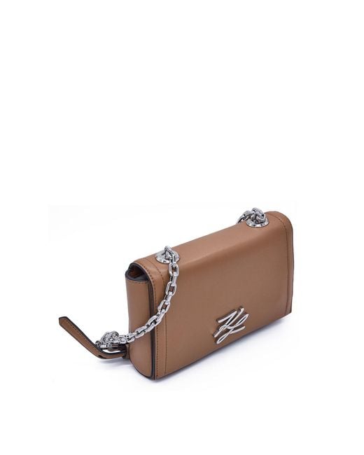 Karl Lagerfeld Brown K/Autograph Small Crossbody