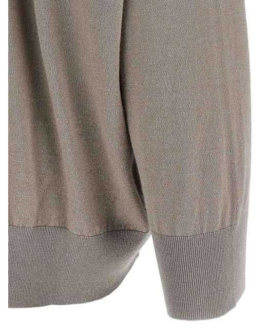Brunello Cucinelli Gray Sparkling Hoodie