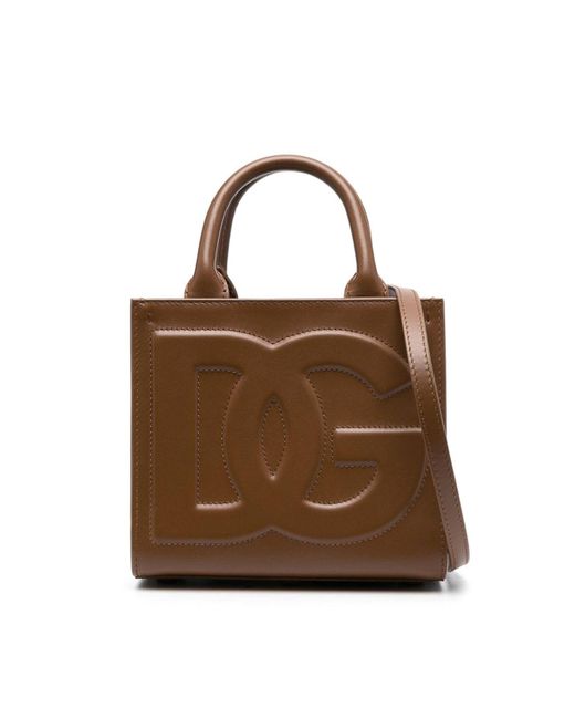 Dolce & Gabbana Brown Mini Dg Daily Tote Bag