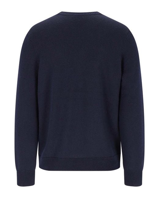 A.P.C. Blue Virgin Wool Sweater for men