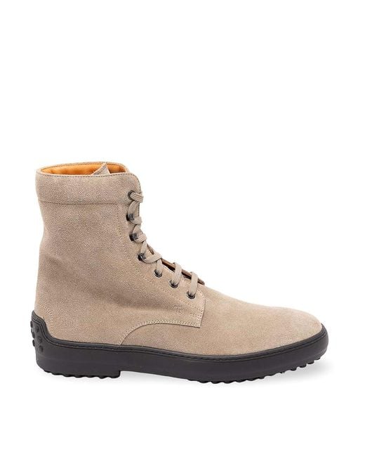 Tod's Brown Gommino Ankle Boots for men