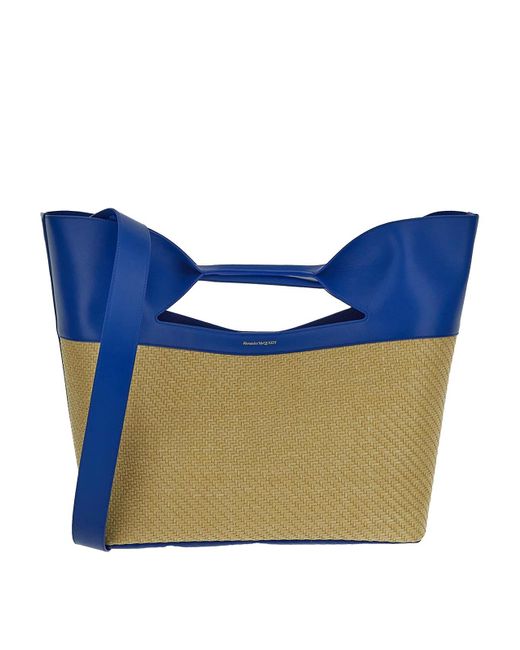 Alexander McQueen Blue Medium Shopper Bag