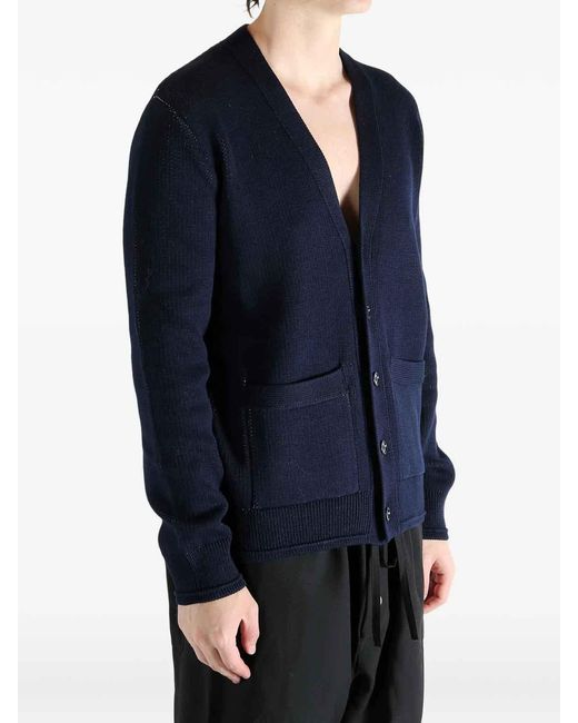 Givenchy Blue V-Neck Cardigan for men