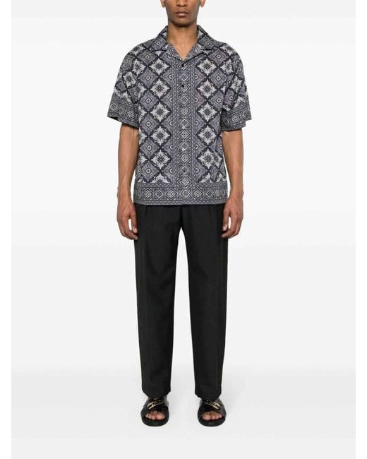 Etro Gray Shirt With Print for men