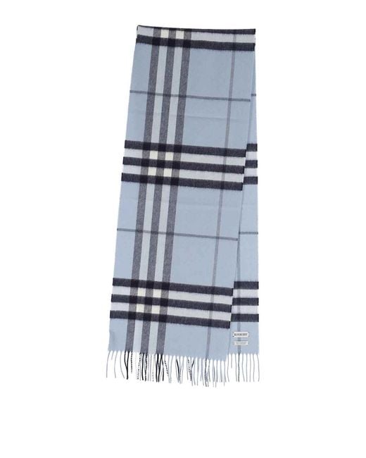 Burberry Blue Scarfs Cashmere