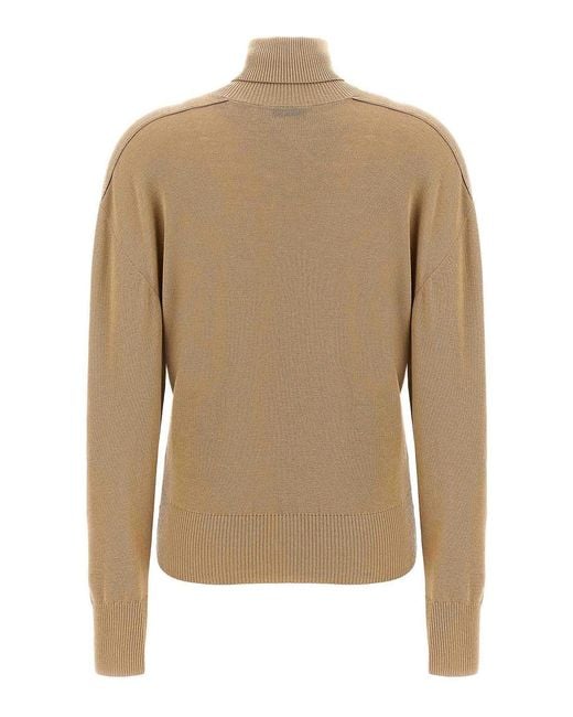 Burberry Natural Turtle-Neck Sweater