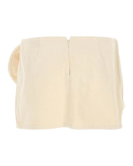 Magda Butrym Natural Denim Miniskirt