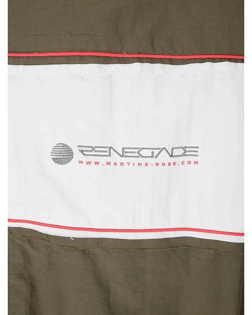 Martine Rose Green Layered Track Jacket for men