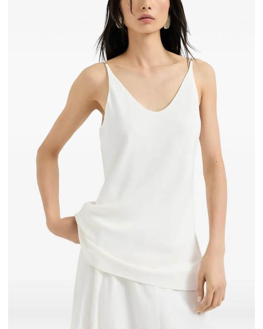 Brunello Cucinelli White Blouse