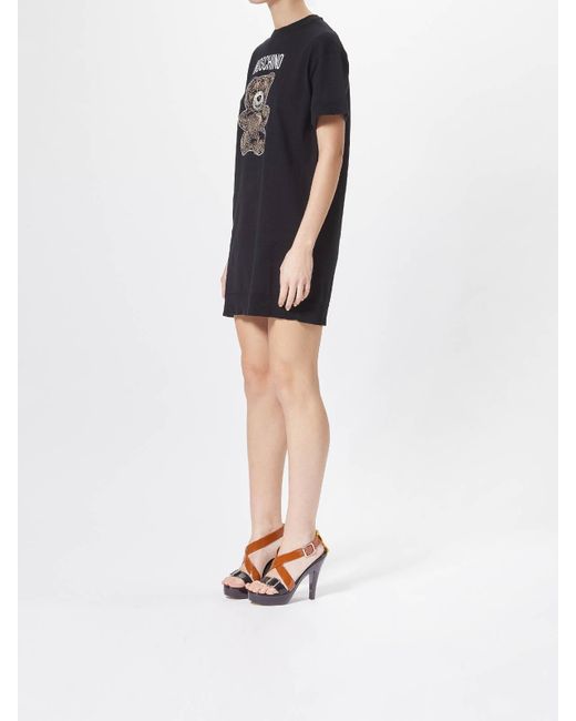 Moschino Black Orsetto Adrian Shirt Dress
