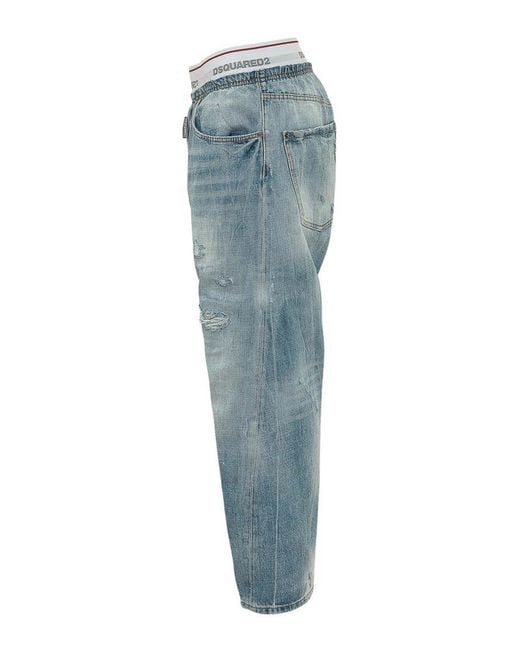 DSquared² Blue Pants for men