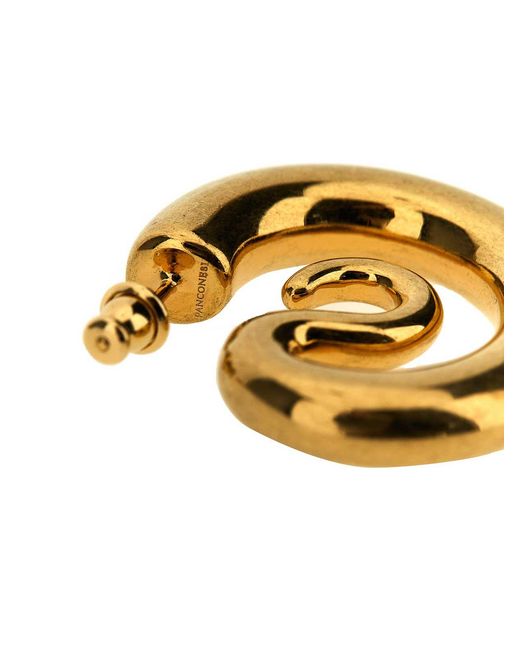 Panconesi Metallic Serpent Hoops S Earrings