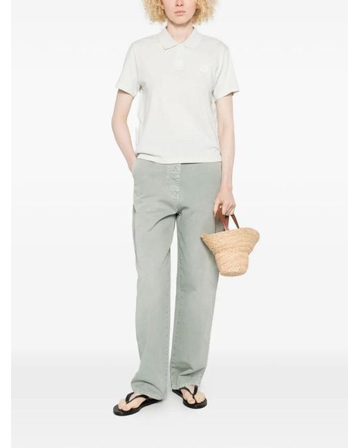 Moncler White Ss Polo