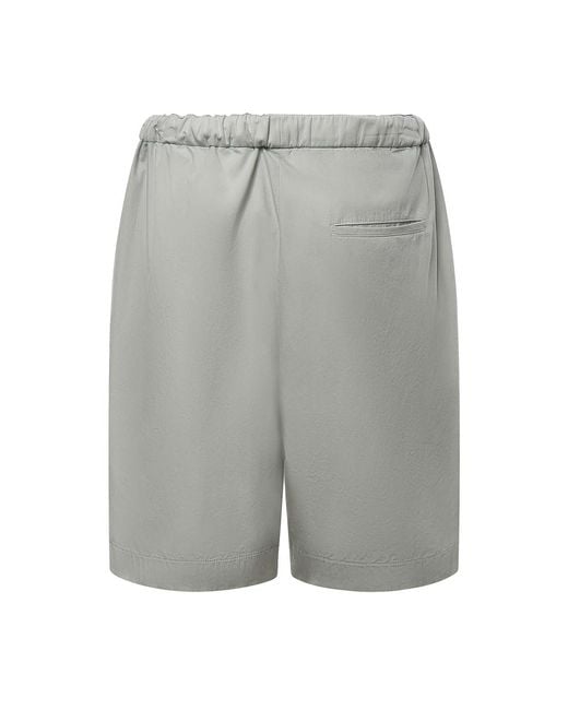 Grifoni Gray Cotton Shorts for men