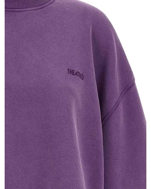 The Attico Purple Shaped Slit Sweatshirt