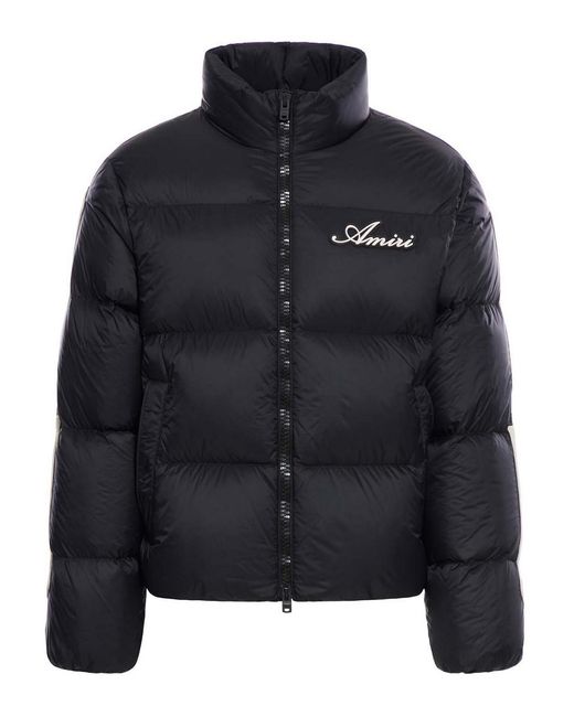 Amiri Black Bones Down Jacket for men