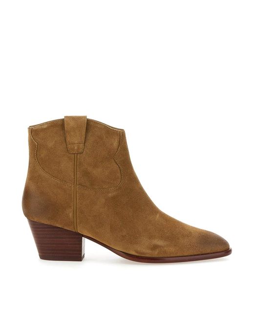 Ash Brown Fame Ankle Boots