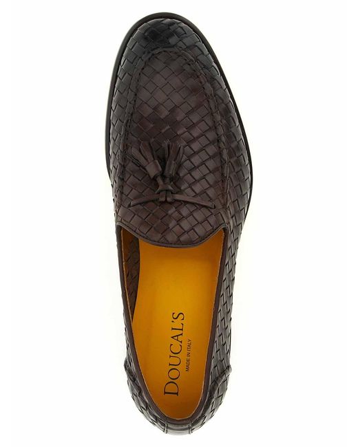 Doucal's Black Adler Loafers for men
