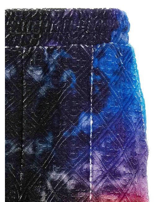 Casablanca Blue The Gradient Towelling Bermuda Shorts for men