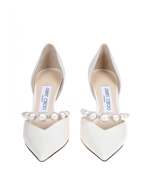 Jimmy Choo White Aurelie 85