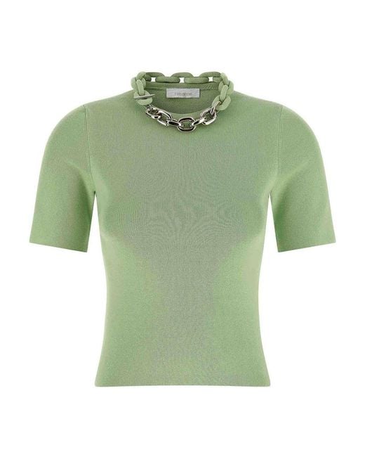 Rabanne Green Chain T-Shirt