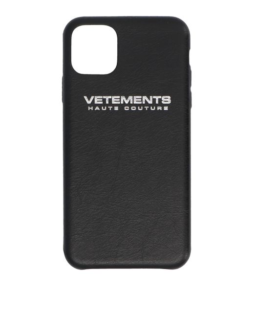 Vetements Black Logo I-phone 11 Max Pro Case