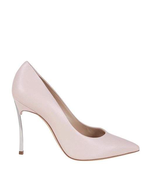 Casadei Pink Leather Pumps