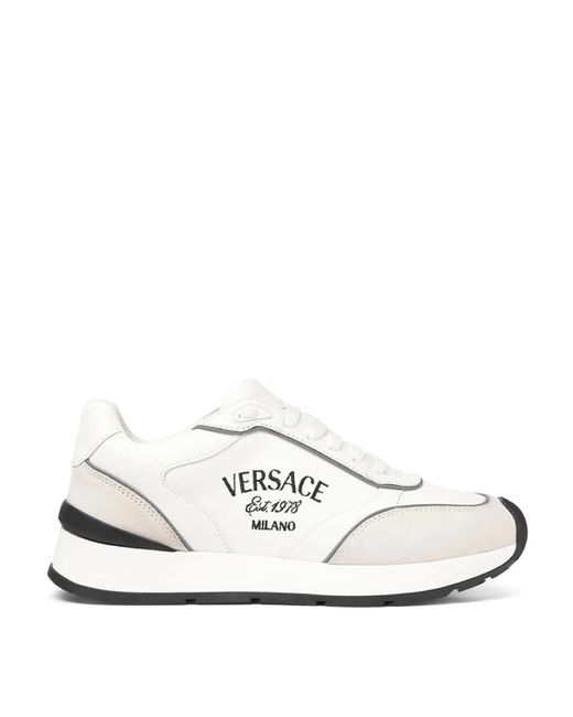 Versace White Logo Sneakers