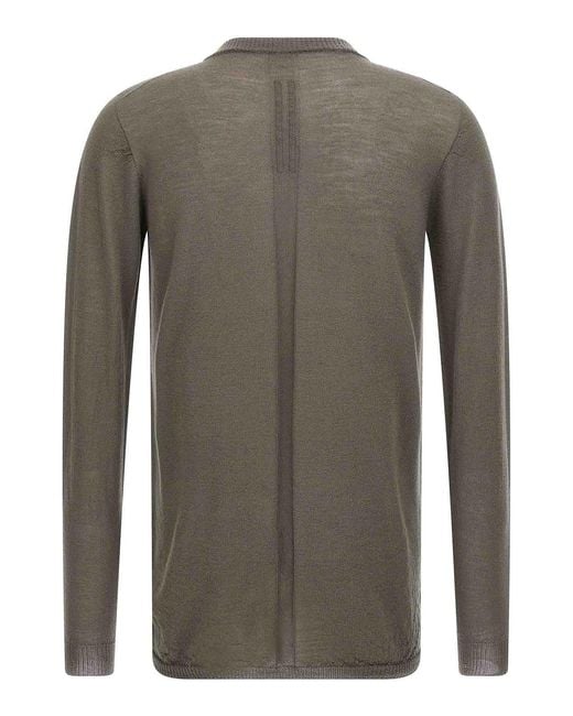 Rick Owens Gray 'Biker Level' Sweater for men