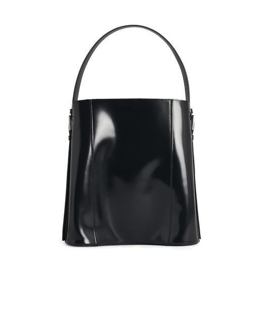 Coperni Black Erconomic Tote Leather Bag