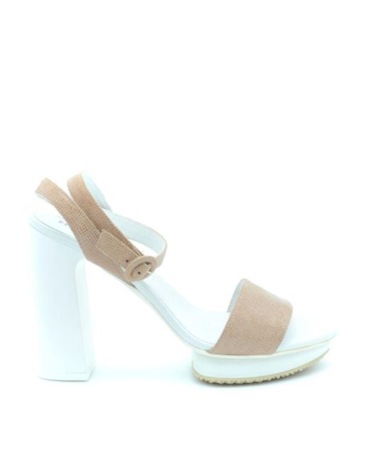 Hogan White Sandals