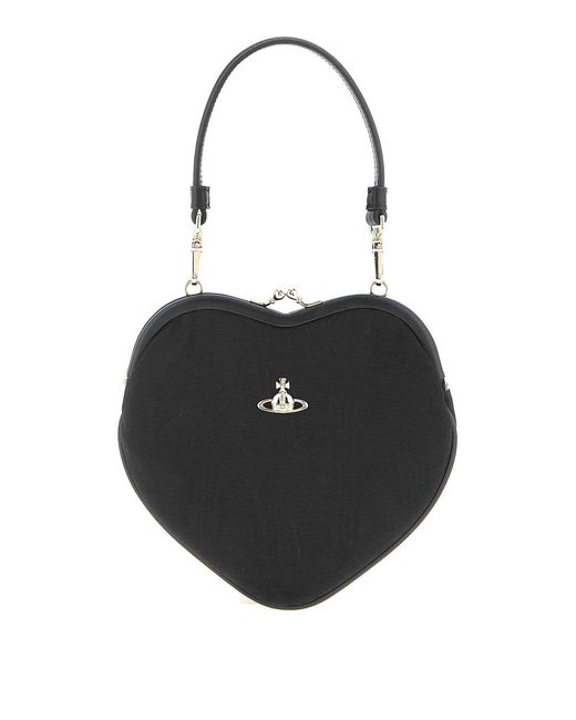 Vivienne Westwood Black Belle Heart Frame Purse Handbag