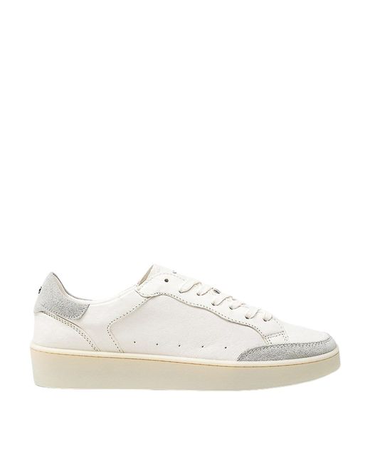 Canali White Leather Sneakers for men