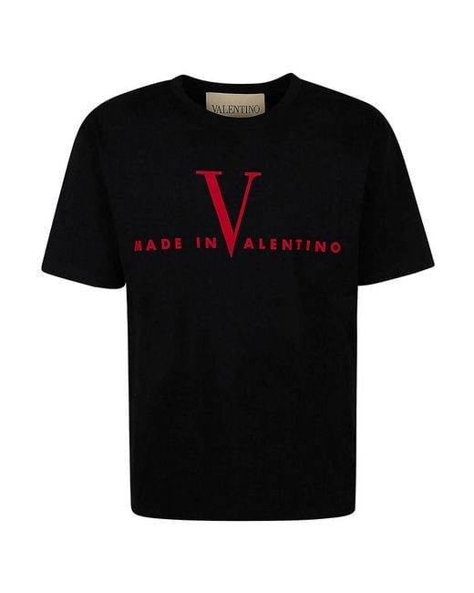 Valentino Garavani Black T-Shirt Jerseyregpr Made for men