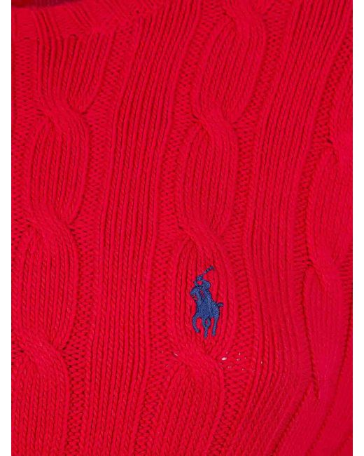 Polo Ralph Lauren Red Long Sleeves Shirt Long Dress